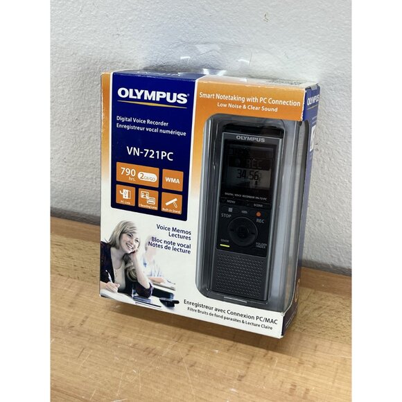 Olympus VN-721PC 2GB Digital Voice Recorder New Sealed - Picture 3 of 10